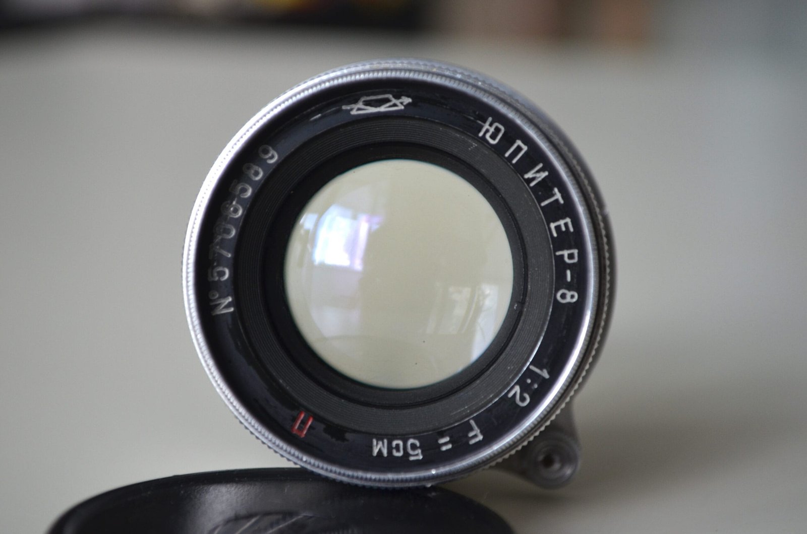 Early Jupiter 8 2/50mm KMZ Red P M39 rangefinder soviet lens s/n 5706589 - Image 5
