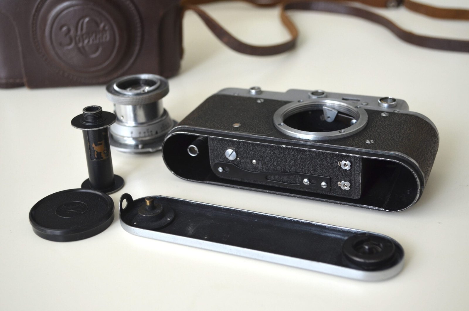 Zorki C Soviet Rangefinder Camera 35mm with Jupiter 8 2/50mm S/N 57171542 - Image 6