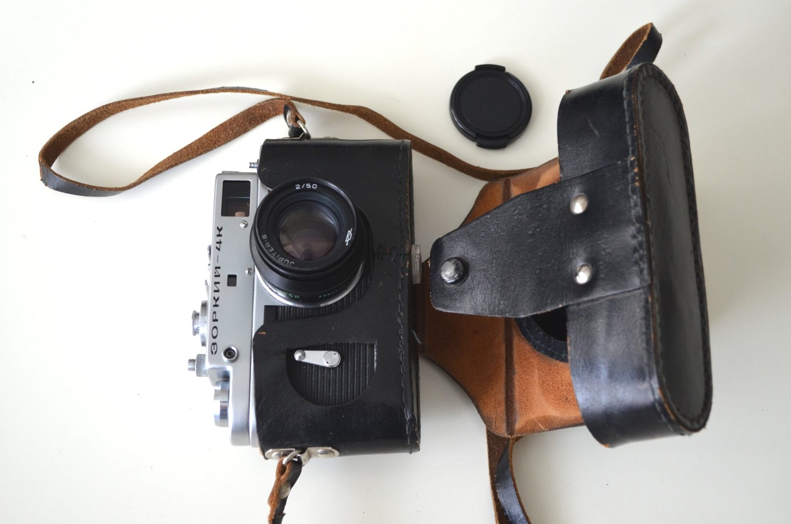 Zorki 4k Soviet Rangefinder Camera 35mm with Jupiter 8 2/50mm S/N 73711411 - Image 11
