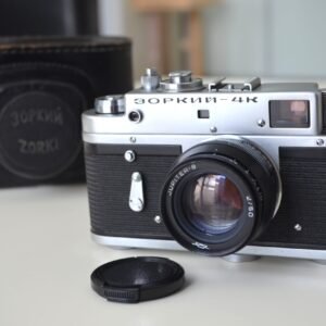 Zorki 4k Soviet Rangefinder Camera 35mm with Jupiter 8 2/50mm S/N 73711411