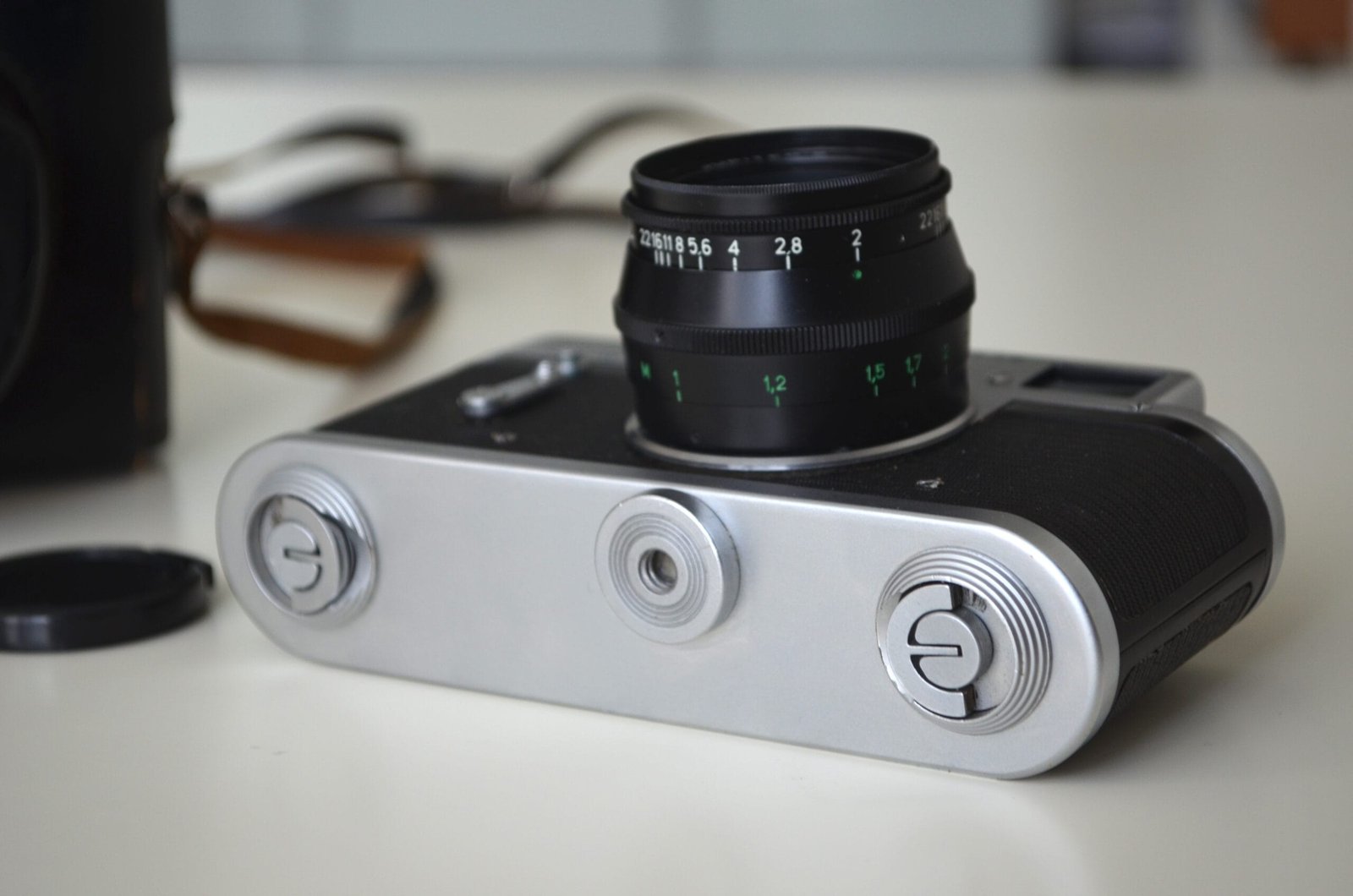 Zorki 4k Soviet Rangefinder Camera 35mm with Jupiter 8 2/50mm S/N 73711411 - Image 3