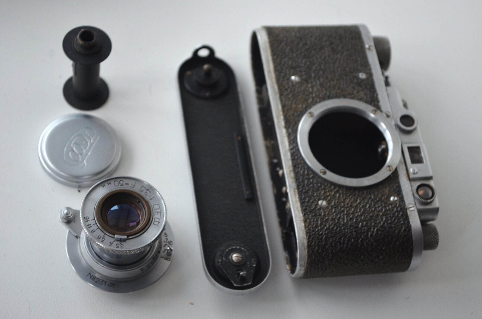 FED 1 Soviet Rangefinder Camera 35mm industar 10 3.5/50mm S/N 501320 - Image 8