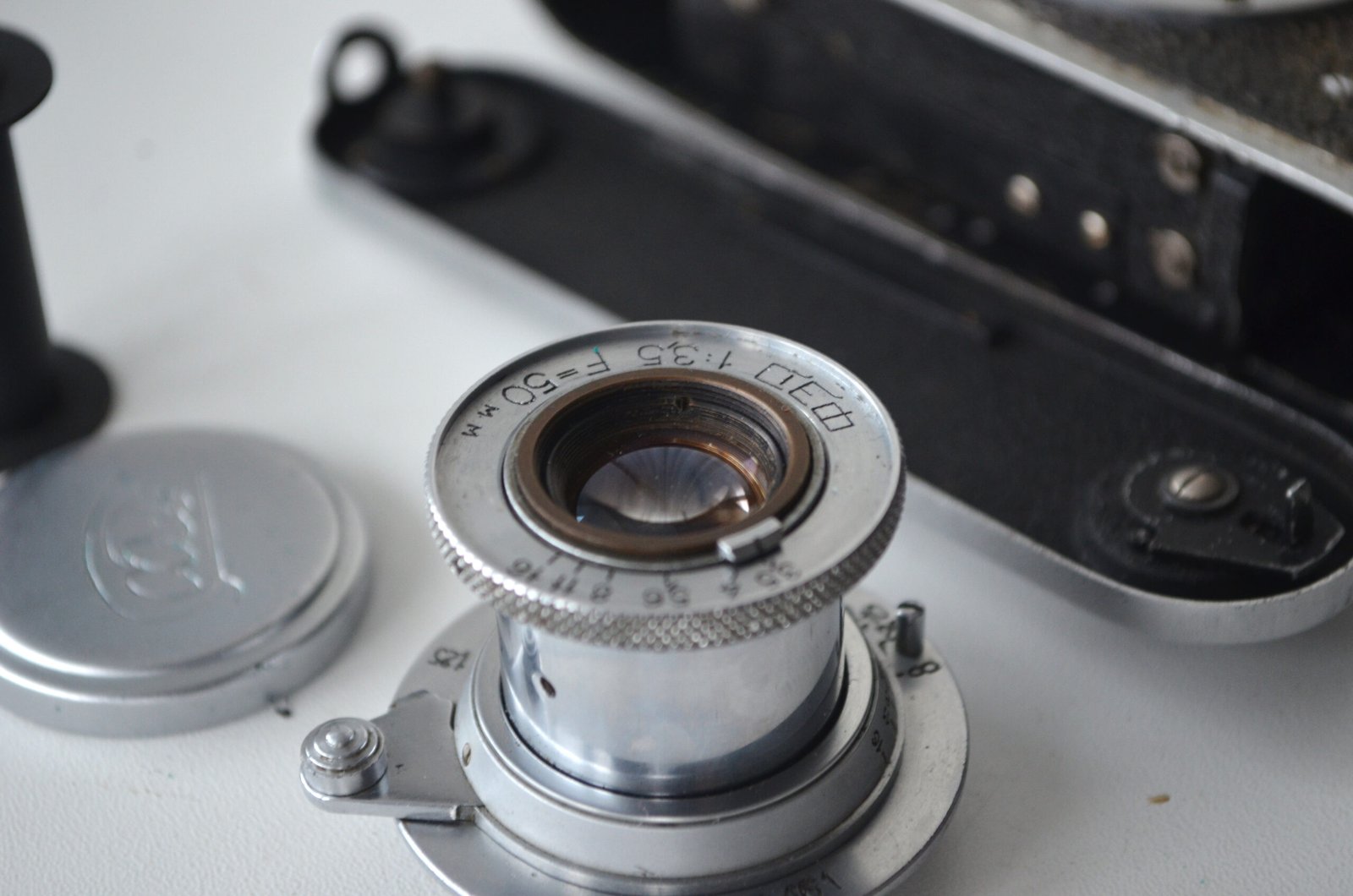 FED 1 Soviet Rangefinder Camera 35mm industar 10 3.5/50mm S/N 501320 - Image 10