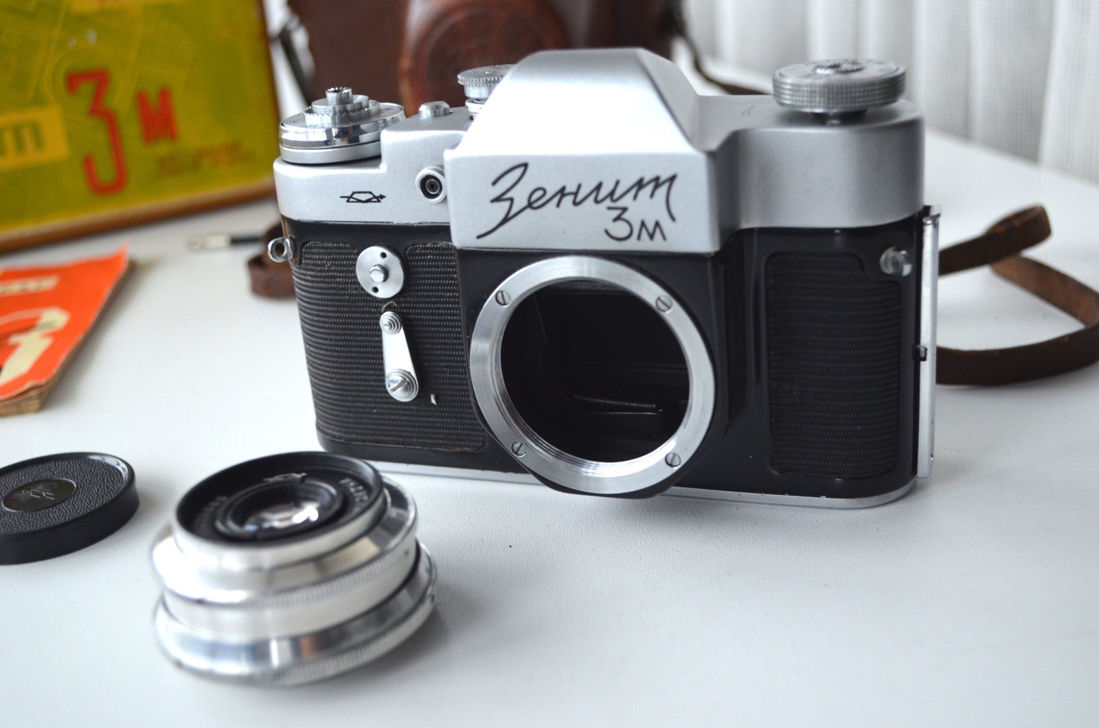 Zenit 3m Soviet 35mm SLR Camera Industar 50 3.5/50mm in original box - Image 6