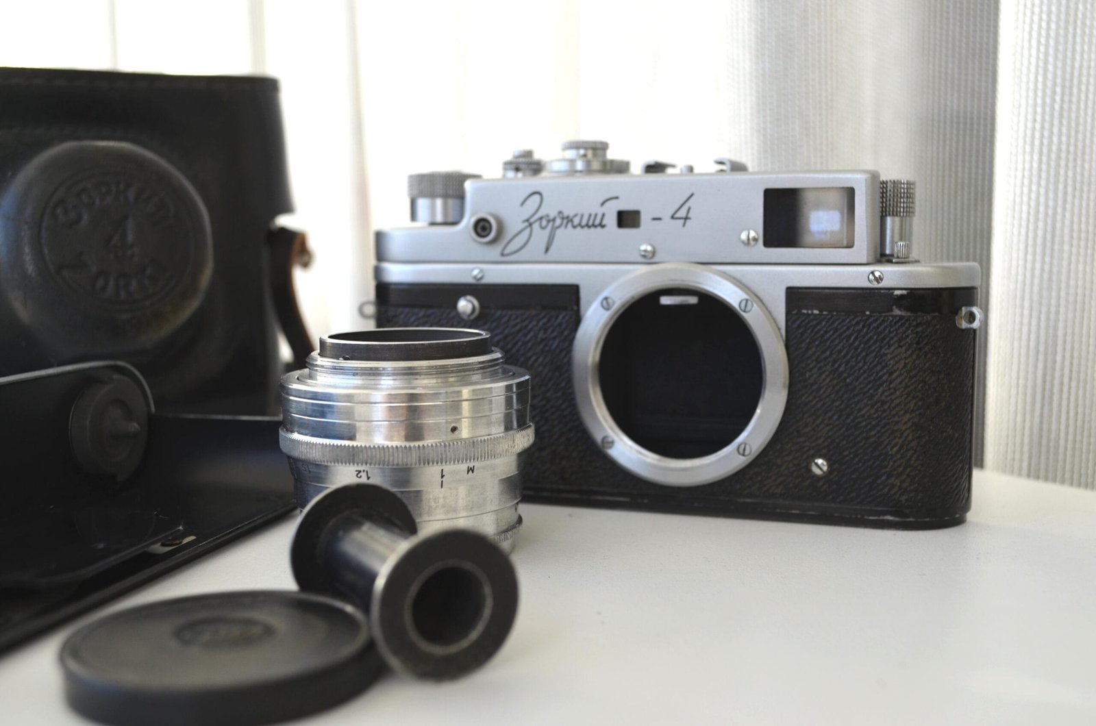 Zorki 4 Soviet Rangefinder Camera 35mm with Jupiter 8 2/50mm S/N 6568941 - Image 5