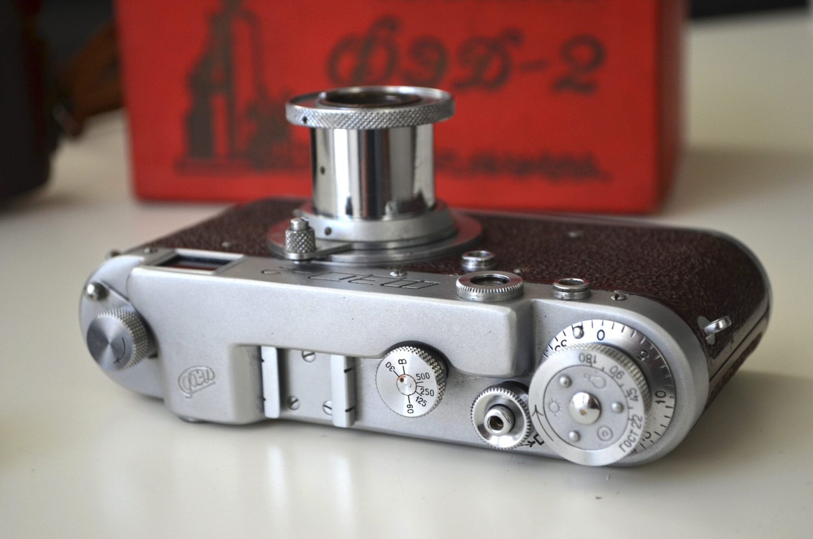 Red FED 2 Soviet film rangefinder camera Industar-26m f2.8/50mm - Image 3