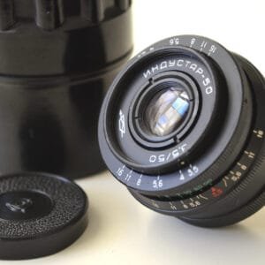Industar 50 3,5/50 M39 KMZ soviet rangefinder lens S/N: 7349635