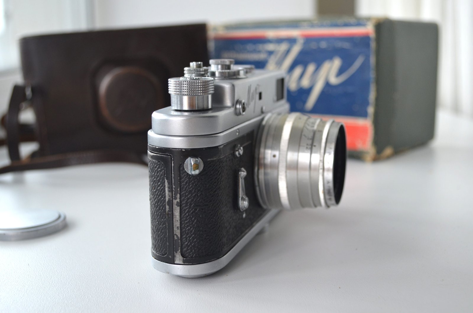 MIR 35mm Soviet Rangefinder Camera JUPITER-8 2/50mm in original box - Image 3