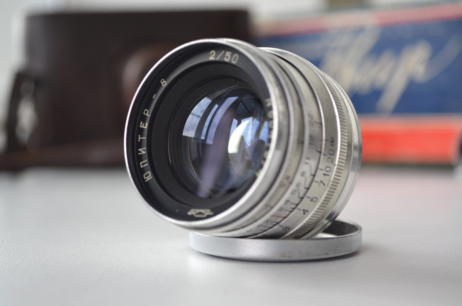 MIR 35mm Soviet Rangefinder Camera JUPITER-8 2/50mm in original box - Image 9