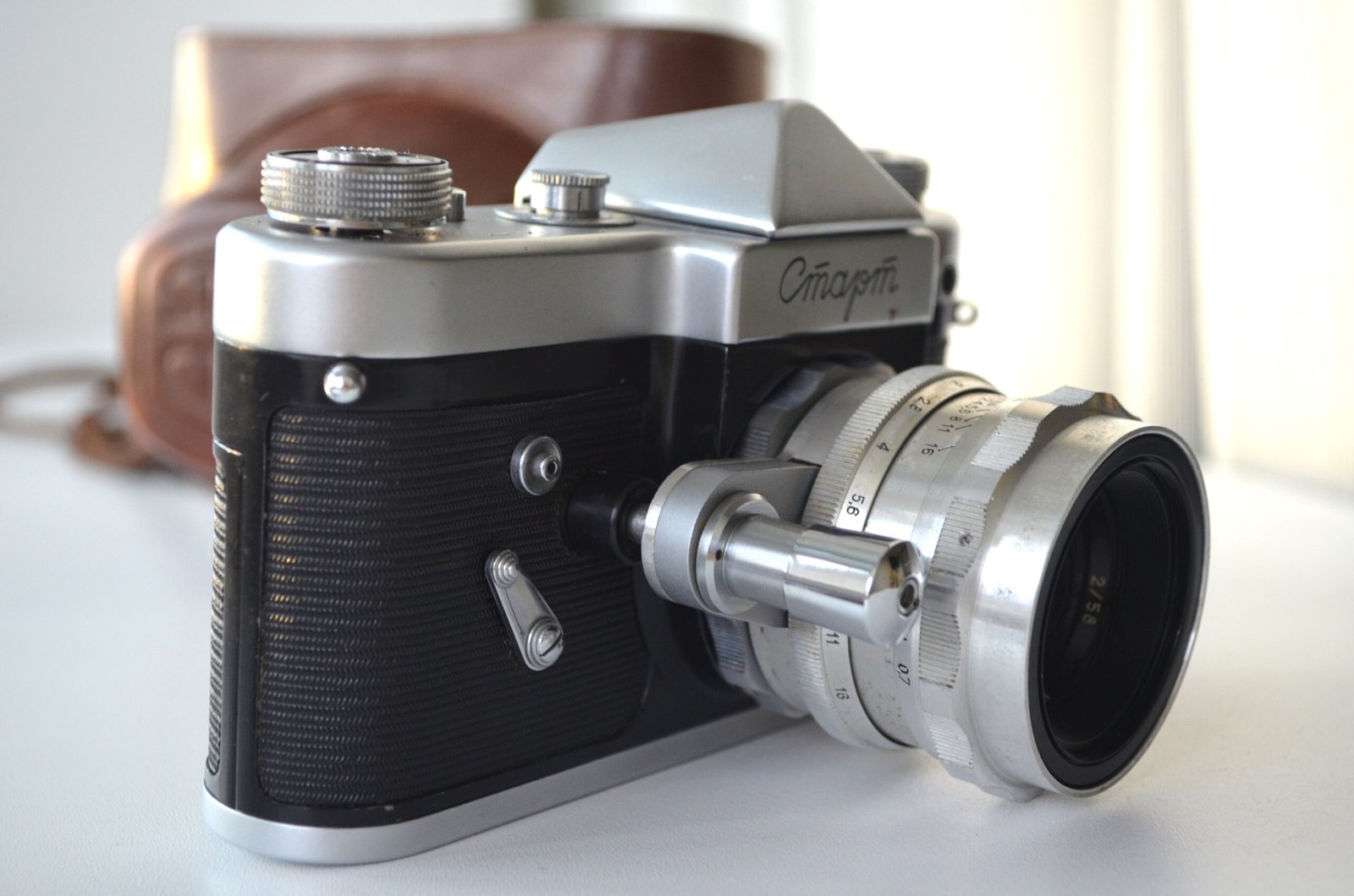 START Soviet Wind-Up 35mm SLR camera Helios-44 2/58 8 blades lens - Image 3