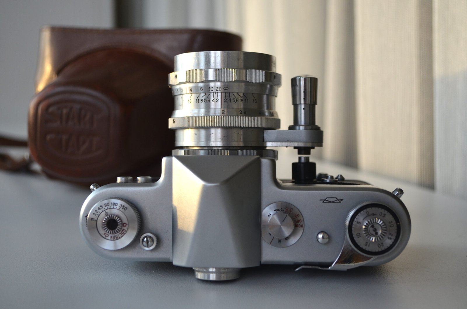 START Soviet Wind-Up 35mm SLR camera Helios-44 2/58 8 blades lens - Image 5