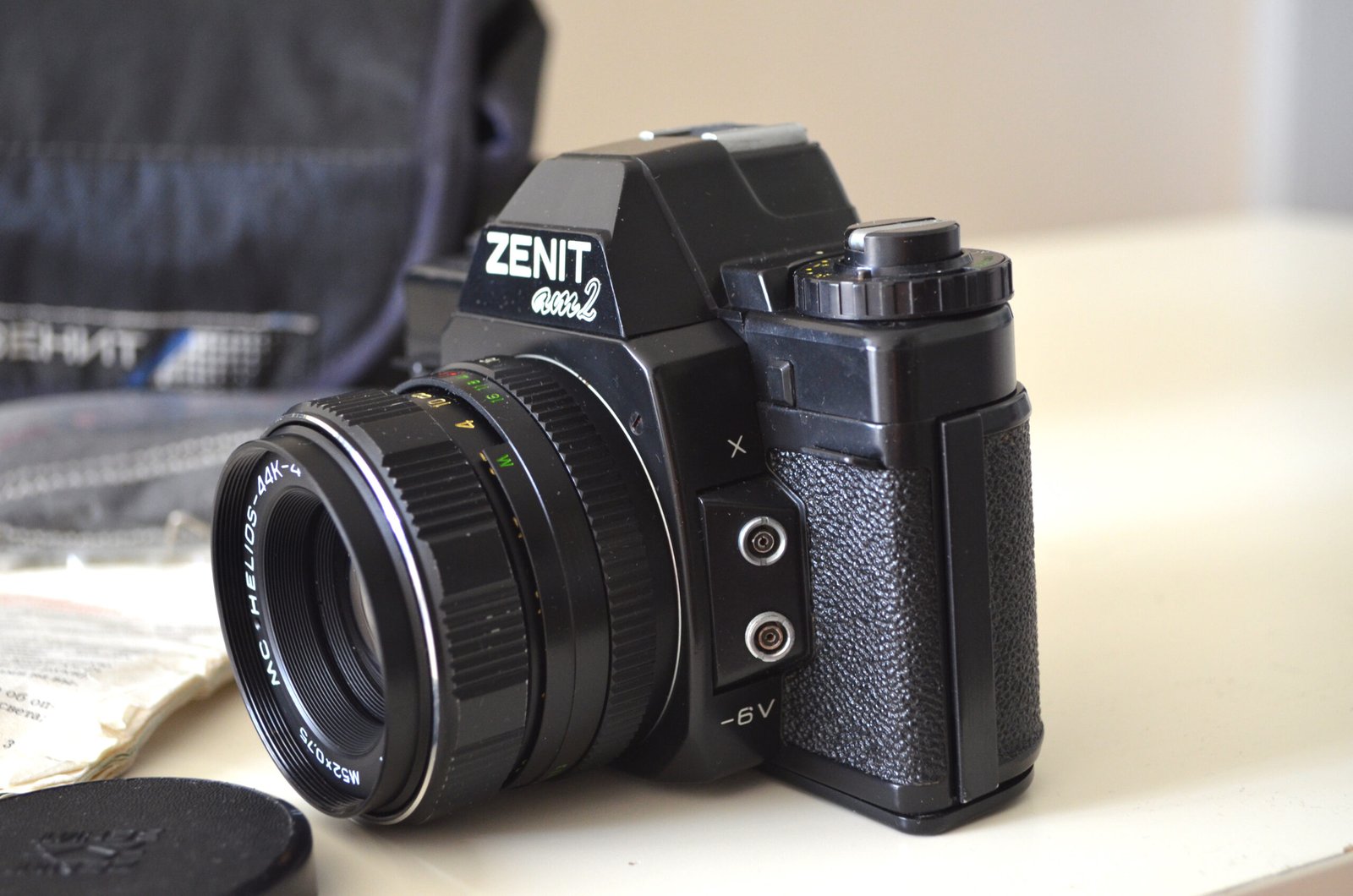 Zenit AM2 Soviet 35mm SLR Camera with MC Helios 44k-4 2/58mm Pentax K-mount - Image 3