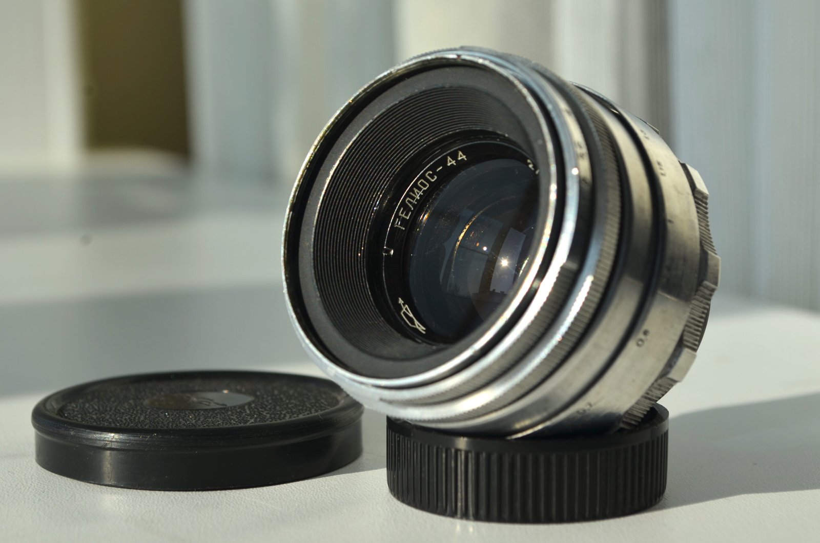 Rare HELIOS 44 13 blades KMZ Lens M39 Silver s/n 0229623 - Image 2