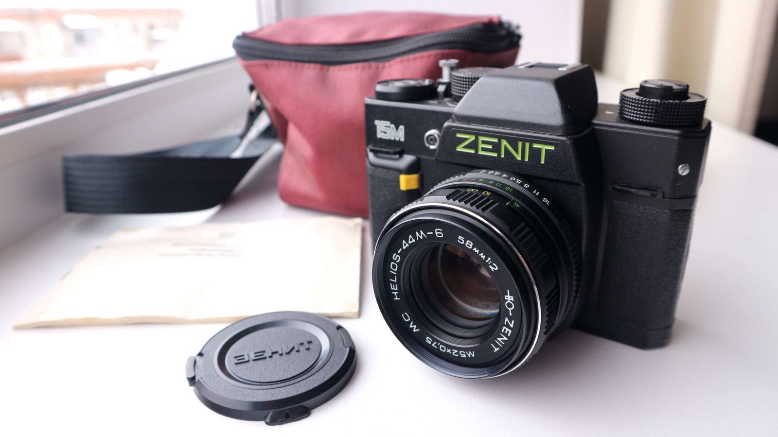 Zenit 15M Soviet 35mm SLR Camera with Helios 44m-6 2/58mm M42