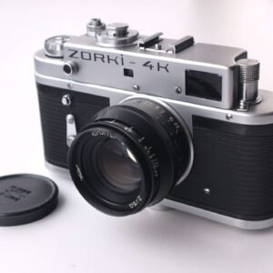 Zorki 4k Soviet Rangefinder Camera 35mm with Jupiter 8 2/50mm S/N 76735043