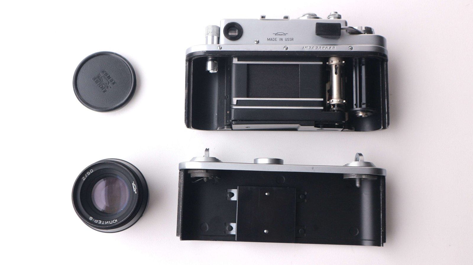 Zorki 4k Soviet Rangefinder Camera 35mm with Jupiter 8 2/50mm S/N 76735043 - Image 5