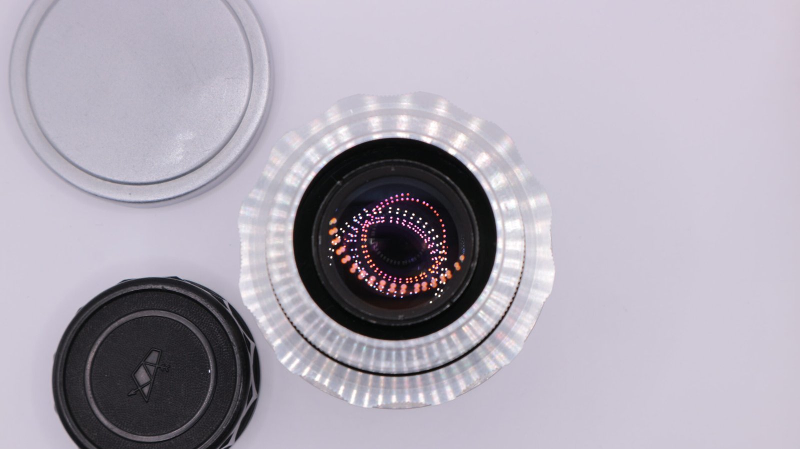 Rare HELIOS 44 Red P KMZ Lens M39 Silver 13 blades S/N 0020281 - Image 6