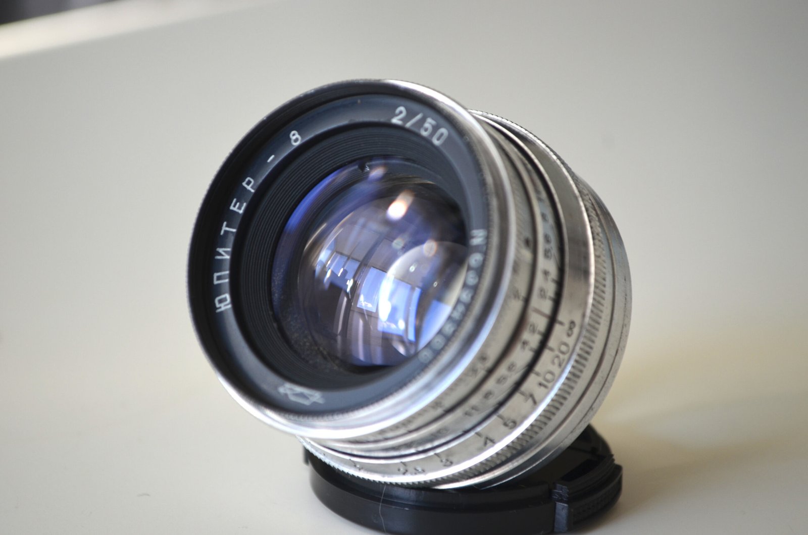 JUPITER 8 2/50mm M39 rangefinder soviet lens s/n 6394966