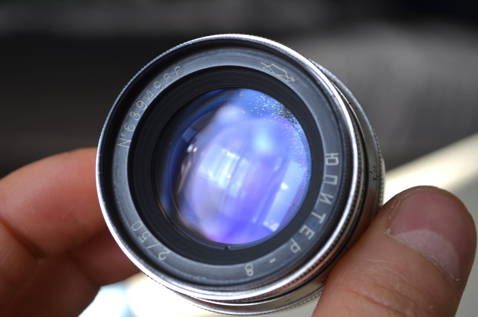 JUPITER 8 2/50mm M39 rangefinder soviet lens s/n 6394966 - Image 2