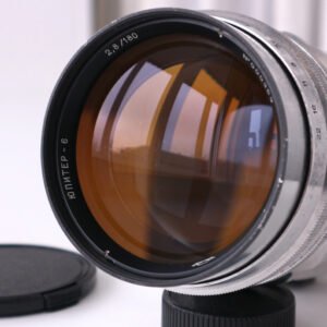JUPITER-6 f2,8/180mm Soviet long-focus lens for SLR m39/m42 S/N 000369