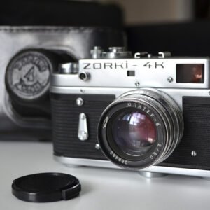 Zorki 4k Soviet Rangefinder Camera 35mm with Jupiter 8 2/50mm S/N 77149833