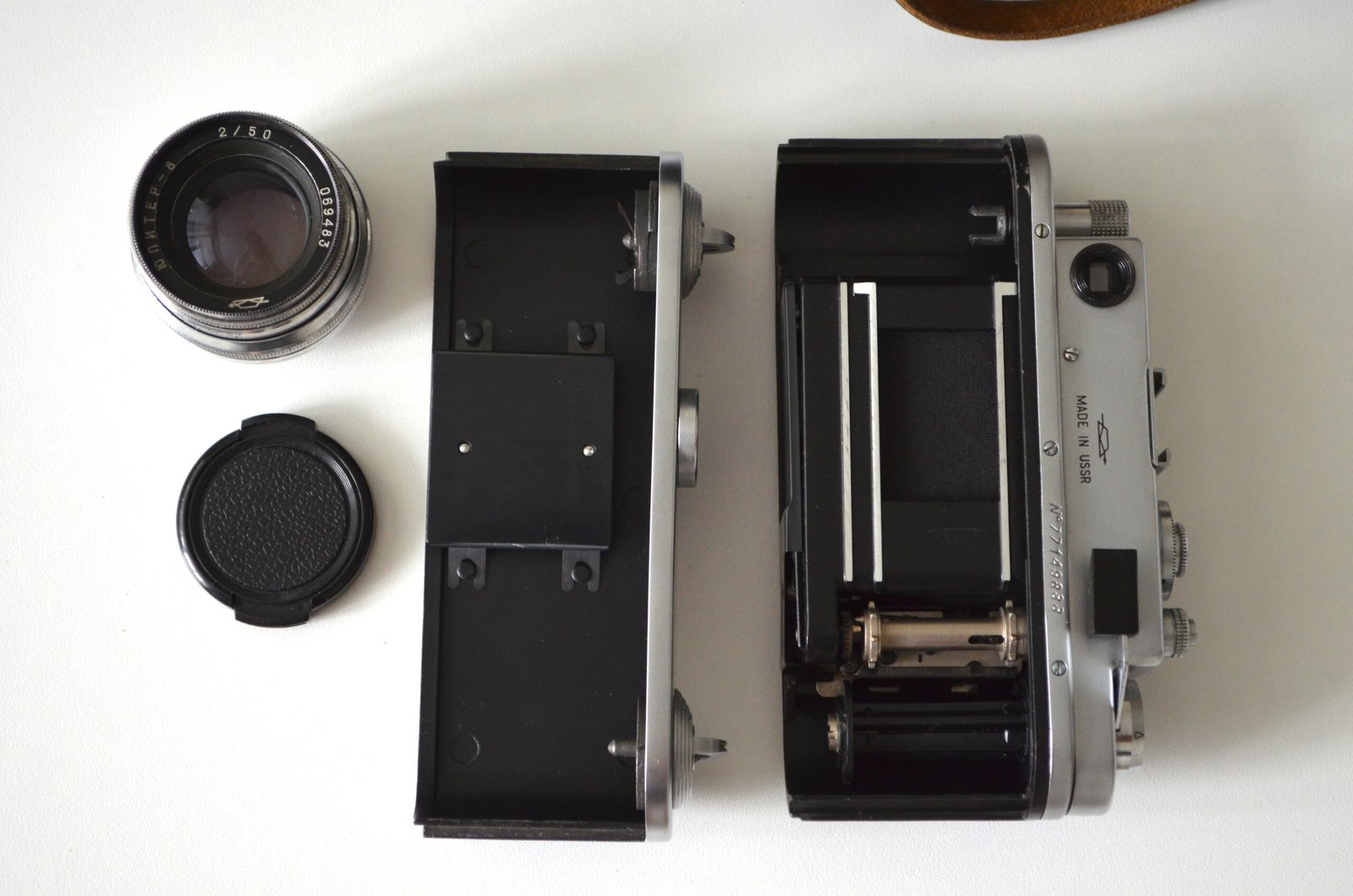 Zorki 4k Soviet Rangefinder Camera 35mm with Jupiter 8 2/50mm S/N 77149833 - Image 7
